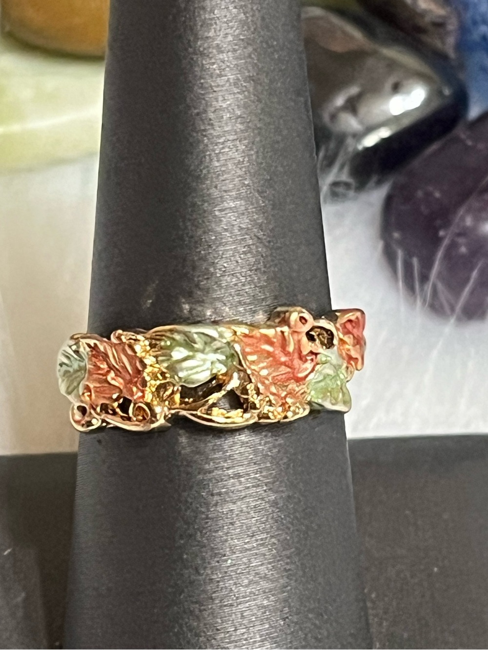 FREE WITH PURCHASE Fashion Enamel Leaves Ring